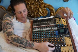 The TASCAM Model 12 is Central to Brian Newman’s Activities