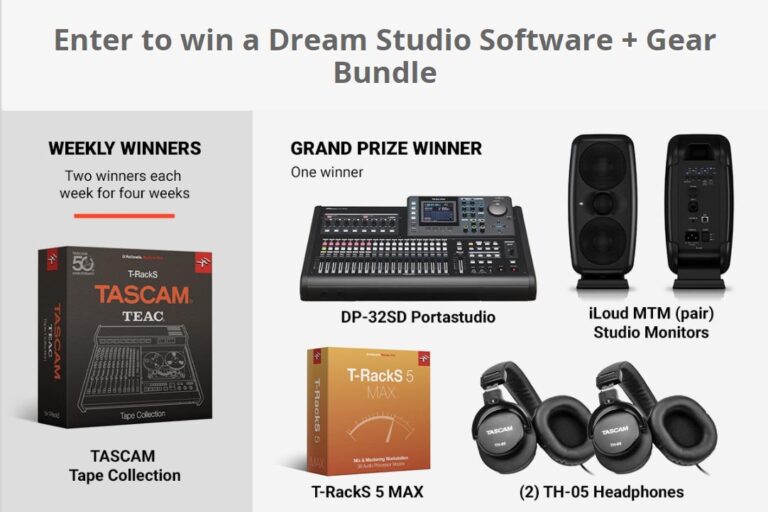 IK Multimedia and TASCAM Announce the Dream Studio Software + Gear Bundle Promotion