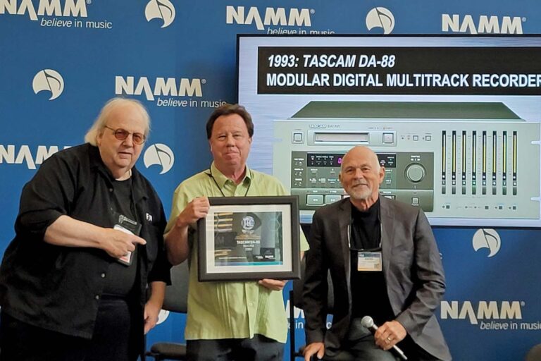 NAMM TEC Awards TECnology Hall of Fame Inducts the TASCAM DA-88 Digital Multitrack Recorder